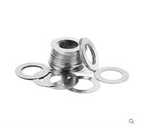 Rondelle de réglage de précision de 50 pièces, cales de rondelle en métal mince d'épaisseur 0.1mm, rondelles plates en acier inoxydable M6 M7 M8(M8x14)
