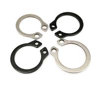 Rondelle de retenue d'arbre en acier inoxydable 304 de M3 à M40, 65 mn, type C, circlips externes, 10/50 pièces(304 stainless steel,M25 10pcs)