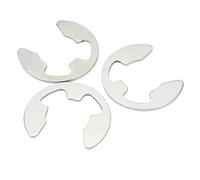 Rondelle de retenue d'arbre en acier inoxydable 304/noir 65Mn, 10 à 100 pièces, M1.2 à M24, circlips à clip en E(304 stainless steel,M8 50pcs)