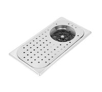 Rondelle de Tasse, Distributeur de Rinçage, pulvérisation 360° pour évier avec bac d'égouttage, accessoires de cuisine en acier inoxydable