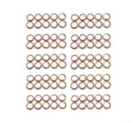 Rondelle de Vidange Huile pour cuivre Résistant Chaleur 50 Rondelle | Résistance thermique élevée, maintien du couple de serrage, idéal pour cycles de pour service longs, lot de 50