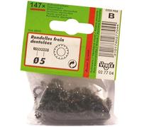 Rondelle - dentelée - acier zingué - D: 8 mm