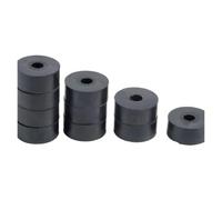 Rondelle d'espacement en caoutchouc | Noir + Plusieurs tailles + Entretoise for le réglage du jeu d'installation(18x10x6mm)