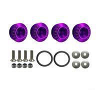 Rondelle d'espacement et vis en alliage d'aluminium pour le renforcement du pare-chocs offrant une meilleure sécurité de fixation (violet)