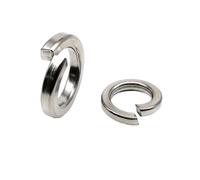 Rondelle d'étanchéité élastique GB93 A2-70 en acier inoxydable 304, à ressort, for filetage M1.6, M2.5, M3, M4, M5, M6, M8, M10, M12, M14, M16, M20 et M24(250pcs M4)