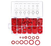 Rondelle d'Isolation en Papier d'Acier Rouge Assorti 600PCS Assortiment de Rondelles Plates Rondelles Ensemble de Quincaillerie Isolation Acier allié Papier Fibre Joint d'étanchéité Multiple