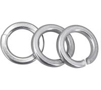 Rondelle élastique fendue, Rondelle de blocage fendue à ressort Rondelle de blocage fendue Joint élastique rond en métal(304 Spring Pad,M6 20pcs)