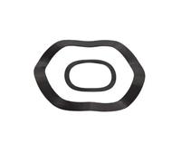 Rondelle élastique ondulée, Rondelle à ressort ondulée 65Mn en acier au carbone trois vagues Crest M3-M118 Joint ondulé noir Rondelles élastiques