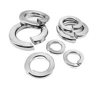 Rondelle élastique Rondelle de blocage, Rondelles de blocage à ressort en acier inoxydable argenté, plusieurs tailles, 1 100 pièces(10PCS 3/8)