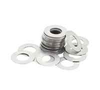 Rondelle en acier inoxydable M3/M4 M5 M6 M8 M9 M10-M30 10/20/50/100 pièces en acier inoxydable ultra fin 0,1/0,2/0,3/0,5 mm/0,1 mm d'épaisseur/M20 x 25 (0,30 mm d'épaisseur, M10 x 16 0 pièces))