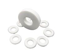 Rondelle en céramique Entretoise en alumine Joint d'étanchéité de température Bague d'étanchéité isolante(M2.3xOD4x1 (5PCS))