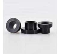 Rondelle en Nylon en forme de T, 100 pièces, rondelle en plastique de Type T, entretoise d'isolation, protecteur de filetage de vis, joint de Transistor en Nylon, M3-M12 pièces(Black,TW10-M4(500pcs))