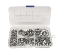 Rondelle Étoile Interne 270Pcs Acier 304 Rondelle Étoile Interne | Acier 304 pour robuste, rÃ©sistance oxydation, 270 , 7 tailles populaires, boÃ®te rangement incluse