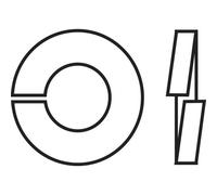 Rondelle Grower TOOLCRAFT 194680 N/A 100 pc(s) acier inoxydable A2 Ø intérieur: 3.1 mm Ø extérieur: 6.2 mm M3