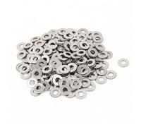 sourcing map 200Pcs Rondelle Plate Acier Inoxydable 304 M3 Rondelles Plates Entretoises Joint d'Étanchéité, Argenté