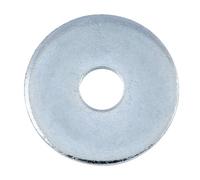 Rondelle plate de charpentier - acier zingué blanc - D12/14x40x4 - 100 pièces VISWOOD