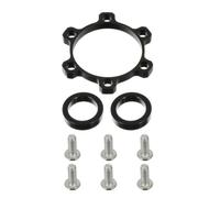 Rondelle Plate de Conversion de Moyeu Vélo en Alliage D'aluminium Noir | Vtt et Route, Finition Lisse sans Bavure, Maintien Fiable, Protège les Accessoires Vélo