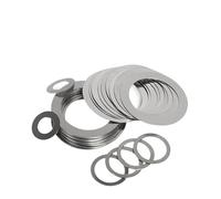 Rondelle plate de réglage ultra fine en acier inoxydable, entretoise de roulement d'essieu(M16x20 (20Pcs),Thick 1.0mm)