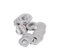 Rondelle plate d'étanchéité épaississante en acier inoxydable 316 M2 à M8, grande taille, sur joint plat plus large, diamètre extérieur 5/6/7 40 mm(M3 x 7 x 0.5(100pcs))