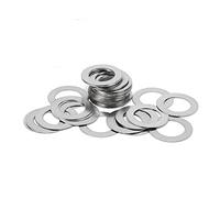 Rondelle plate en acier inoxydable, 10 à 100mm, 0.1mm, .2mm, .3mm, .5mm, joint fin, réglage de haute précision M1.6 M30, accessoires matériels(M6x12 100pcs,0.5mm thickness)