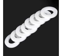 Rondelle plate en caoutchouc de silicone, Joint d'étanchéité en plastique, diamètre intérieur 3 mm - 29, épaisseur 1,25, rondelle d'épaulement PTFE, 10 pièces(4x7x1.25mm)