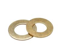 Rondelle plate en laiton M2 M2.5 M3 M4 M5 M6 M8 M10 M12 ~ M24, rondelles d'espacement à joint solide, matériel de fixation d'espacement en méson métallique(M2.5x5x0.4(300pcs))