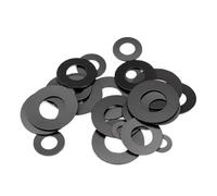 Rondelle plate en nylon graphite noir M2 M2.2 M2.3 M2.5 M3 M4 M5 M6 M7 M8 M8.5 M10 M12 M15 M20 Entretoise plane Joint d'étanchéité isolant(M4x16x0.5mm-100pcs)