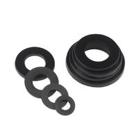 Rondelle plate en plastique et Nylon noir M2 M2.5 M3 M4 M5 M6 M8 M10 M12, joint plat, boulon à vis, rondelle d'isolation épaisseur 0.5/0.8/1mm(M3x16xThick(30pcs),Thick 1mm)