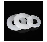 Rondelle plate en plastique nylon blanc noir M2 M2.5 M3 M4 M5 M6 M8 M10 M12 M14 M16 M18 M20 M22 M24 Joints d'isolation Joint d'étanchéité Bague d'espacement(White,M8 x 16 x 2 (50pcs))