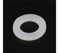 Rondelle plate en silicone, 20 pièces joints plats en silicone, 1/4 "3/8" 1/2 "3/4" 1 "x 3mm anneau rondelle de robinet plomberie, joint torique d'étanchéité(White,1/4 inch)