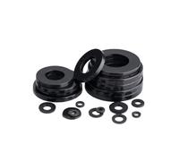 Rondelle plate en silicone, Entretoises de rondelles en plastique M2 M4 M3, épaisseur 0,5 mm DIN125 rondelle plate joint uni 100 pièces(M2.5x5.5x0.5)