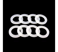 Rondelle plate en silicone, Joint d'étanchéité plat en Silicone, entretoise de rondelle for raccord BSP NPT 1/4 "1-1/4" 1-1/2 ", DN8/10/15//20/25/32/40 10 pièces(42X56X3mm)