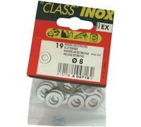 Rondelle plate étroite - VYNEX - A4 - Inox - D: 6 mm - Sachet de 33 pièces