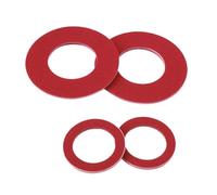 Rondelle Plate Isolante En Fiber De Papier Acier Rouge, 30 À 300 Pièces, M2 .5 M3 M4 M5 M6 M8 M10 M12 M16 M18, Joint D'étanchéité Uni, Meson(100Pcs M18x24x1.5mm)