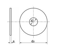 Rondelle plate LL A4 NFE 25513 4X16X0.8 boîte de 200 - - 645074