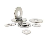 Rondelle Plate M2.5 M3 M3.5 M4 M5 M6 M8 M10 M12 M16 A2-70 304 Acier inoxydable Extra Large Surdimensionné Grand Large Épais Plain Joint Cale Rondelle plate(M2.5 50pcs)