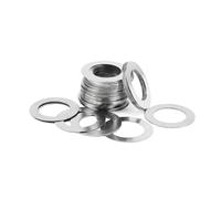 Rondelle plate M3 à M40 en acier inoxydable DIN988, joint Ultra fin, 10/100 pièces(M6x10 50pcs,0.1mm Thickness)