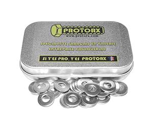 Rondelle Plate M5 : Boite 30 Pcs Acier Inoxydable Type Moyenne pour Carrossier Bricolage Réparation Exterieur et Interieur | Disque Metal d'Appui Inox A2 Anti-Rouille | Dimension (5,3mm x 12mm x 1mm)