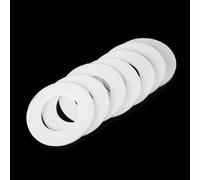 Rondelle plate ronde， Assortiment de 10 rondelles plates en PTFE, épaisseur 1 mm(15x25x1mm)
