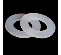 Rondelle plate ronde， Joint plat en silicone, épaisseur 2,5 mm, 2 pièces, for diamètres intérieurs 20, 25, 32, 40 et 50 mm(50mm)