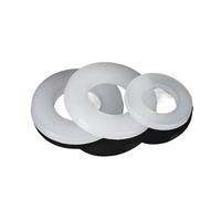Rondelle Plate Rondelle plate en plastique nylon blanc noir M2 M2.5 M3 M4 M5 M6 M8 M10 M12 M14 M16 M18 M20 M22 M24 Joints d'isolation Joint d'étanchéité Bague d'espacement(White,M10x15x1.2 (50pcs))