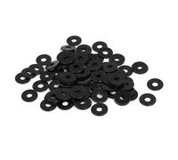 Rondelle plate SOURCING MAP Rondelle Plate Zinguée Entretoises Joints Attaches M3 x 10mm x 1mm Noir 100Pcs