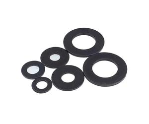 Rondelle plate surdimensionnée en acier noir, grande taille, grand et Large, joint uni M3 M4 M5 M6 M8 M10 M12 M14 M16, 2/50 pièces (Size : 2pcs M16x44x3mm)