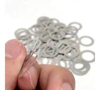 Rondelle plate ultra fine en acier inoxydable 0,1/0,2/0,3/1 mm M2 à M17 M18 M20 M22 M25 M28 M30 M35 M40 Cale de réglage ultra fine - 20 pièces M17x24-0,2 mm d'épaisseur