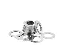 Rondelle plate ultra-mince en acier inoxydable 304 for arbre métallique, d'une épaisseur de 0,1/0,2/0,3/0,5 mm, M3M4M5M6M8M10M12M14M16M18(150pcs M4X10X0.2)