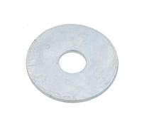 Rondelle plate extra large acier zingué blanc NFE 25513