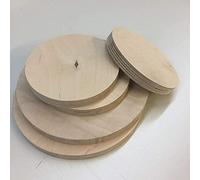 Rondelle ronde en bois de bouleau multiplex - Plateau de table rond - Diamètre : 150 mm - Épaisseur : 9 mm