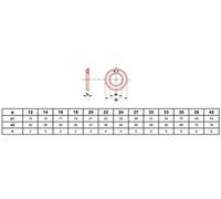 Rondelle Ultima traitée 32-35 HRC (300 HV) brut DIN 6916 Noir