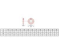 Rondelle Ultima traitée 32-35 HRC (300 HV) brut DIN 6916 Noir