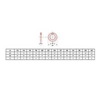 Rondelle traitée 32-35 HRC (300 HV) brut DIN 6916 M33 boîte de 25 - ULTIMA - RONDDIN6916M33 Noir G